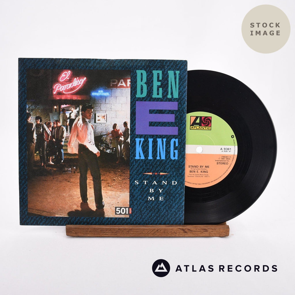 Ben E. King Stand By Me 1968 Vinyl Record - Sleeve & Record Side-By-Side