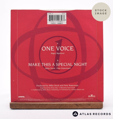 Bill Tarmey One Voice 7" Vinyl Record - Reverse Of Sleeve