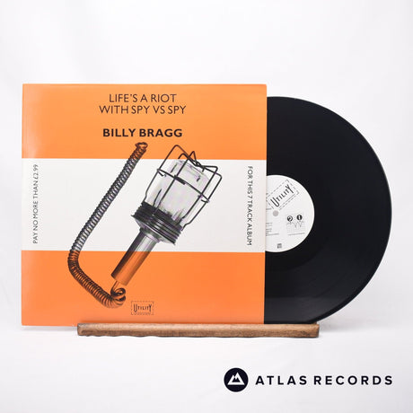 Billy Bragg Life's A Riot With Spy Vs Spy 12" Vinyl Record - Front Cover & Record