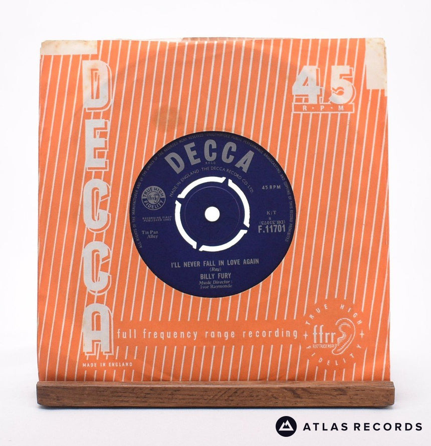 Billy Fury - In Summer - 7" Vinyl Record - EX/VG+