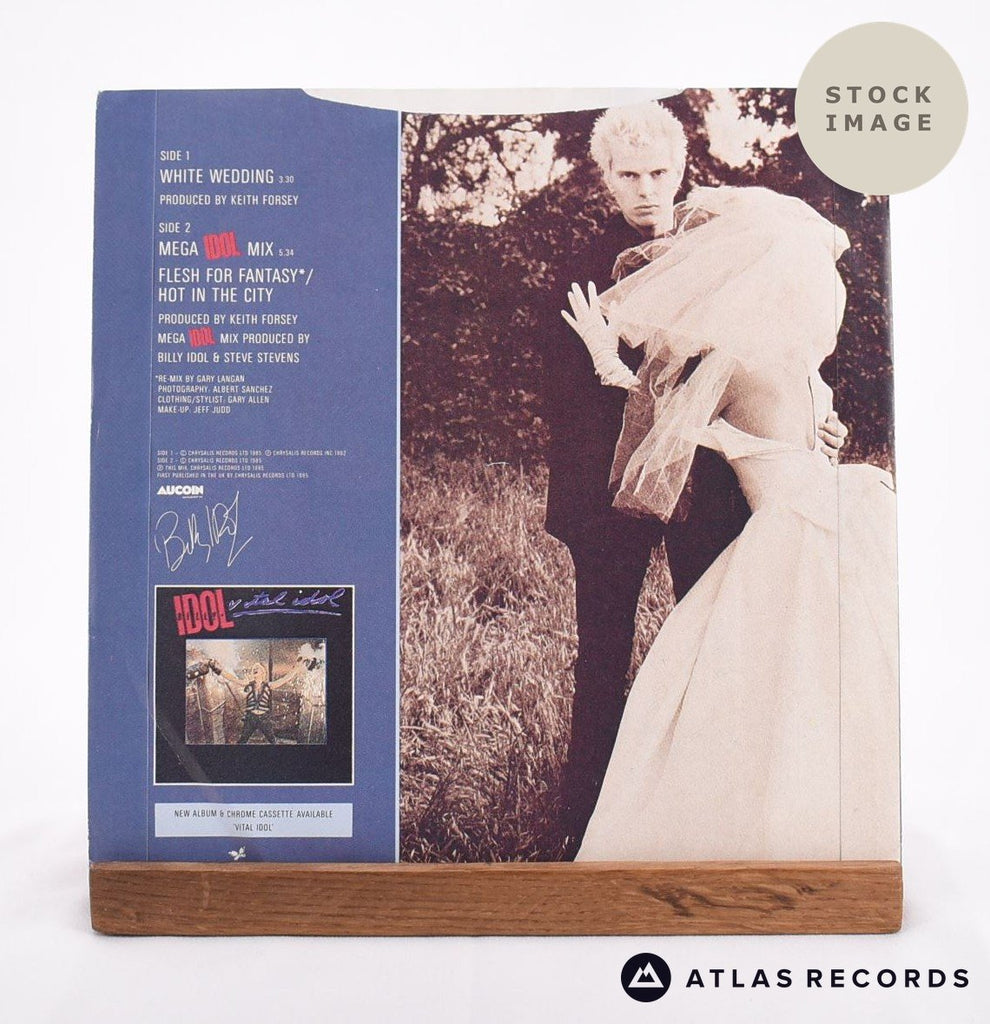Billy Idol White Wedding 1965 Vinyl Record - Reverse Of Sleeve