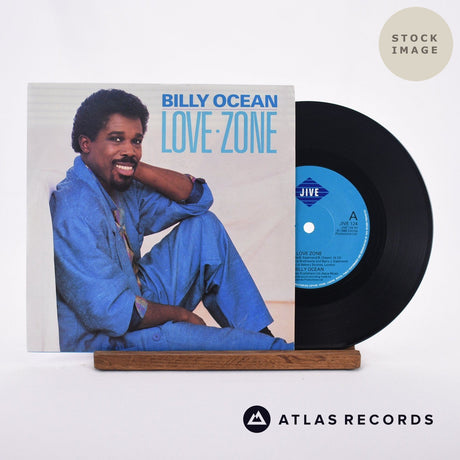 Billy Ocean Love Zone Vinyl Record - Sleeve & Record Side-By-Side