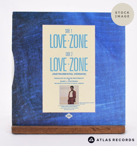Billy Ocean Love Zone Vinyl Record - Reverse Of Sleeve