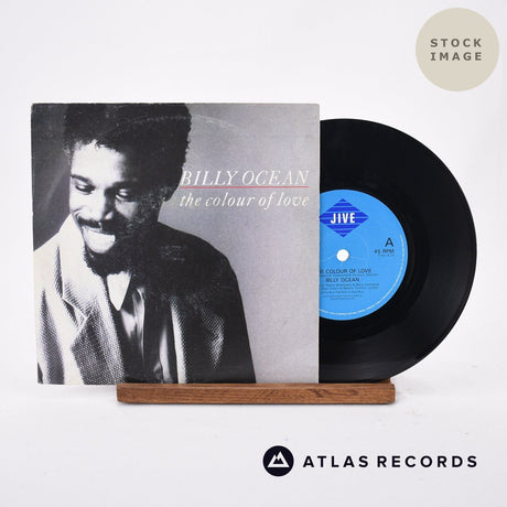 Billy Ocean The Colour Of Love Vinyl Record - Sleeve & Record Side-By-Side