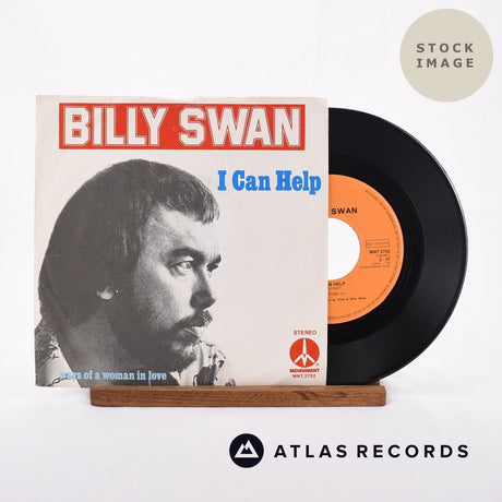Billy Swan I Can Help Vinyl Record - Sleeve & Record Side-By-Side