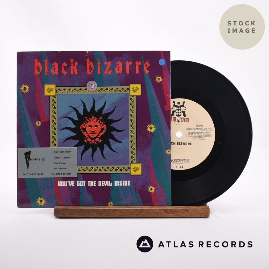 Black Bizarre You've Got The Devil Inside 7" Vinyl Record - Sleeve & Record Side-By-Side