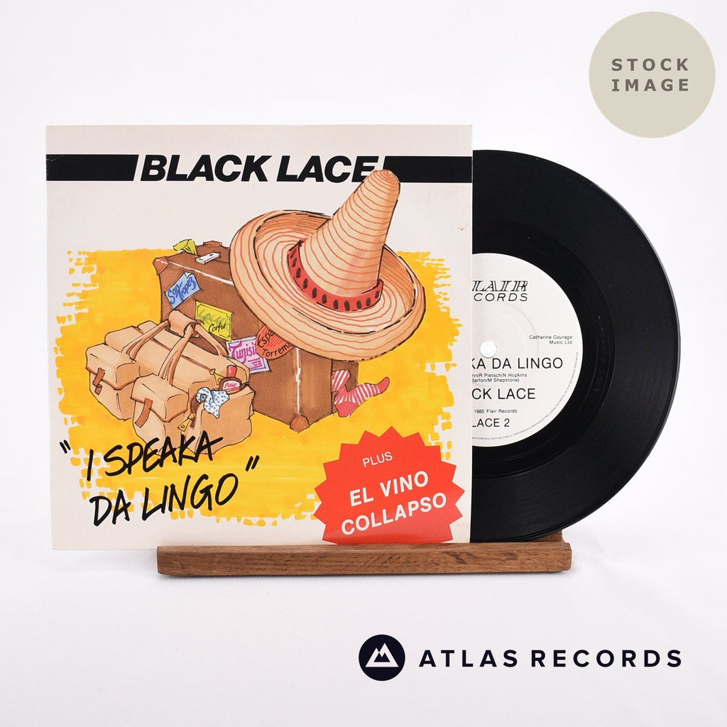 Black Lace I Speaka Da Lingo Vinyl Record - Sleeve & Record Side-By-Side