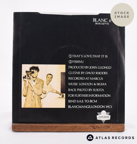 Blancmange That's Love, That It Is 1985 Vinyl Record - Reverse Of Sleeve