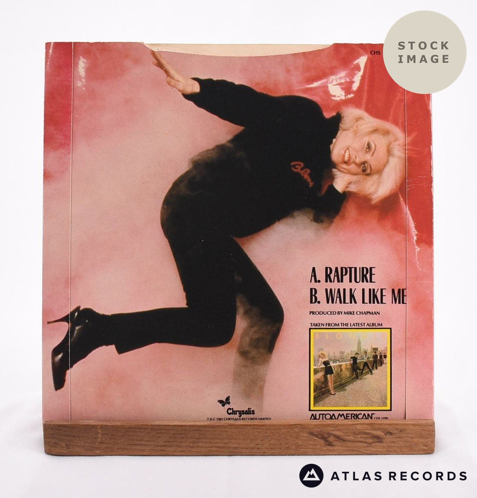 Blondie Rapture Vinyl Record - Reverse Of Sleeve