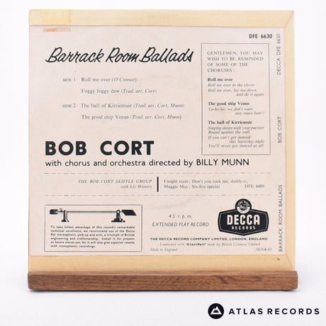 Bob Cort - Barrack Room Ballads - 7" EP Vinyl Record - EX/VG