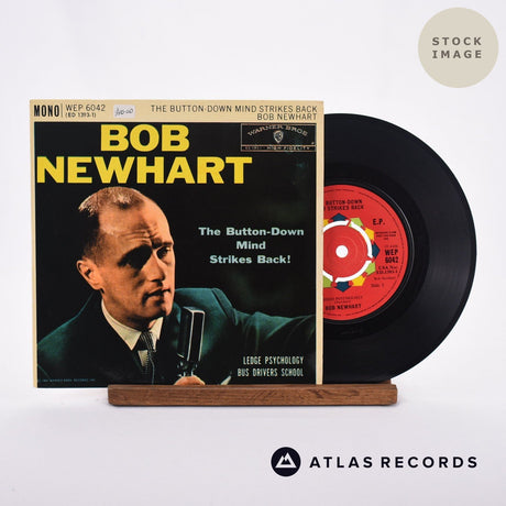 Bob Newhart The Button-Down Mind Strikes Back! Vinyl Record - Sleeve & Record Side-By-Side