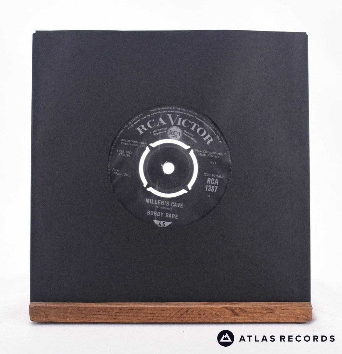 Bobby Bare Miller's Cave 7" Vinyl Record - In Sleeve