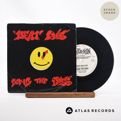 Bomb The Bass Beat Dis 7" Vinyl Record - Sleeve & Record Side-By-Side