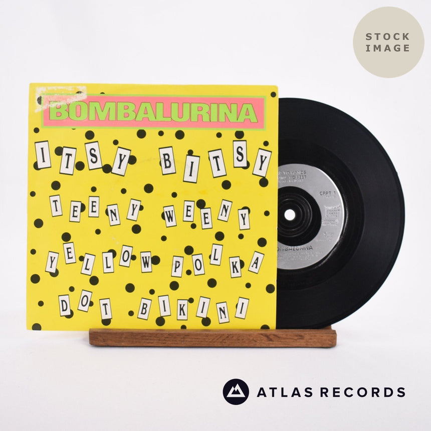 Bombalurina Itsy Bitsy Teeny Weeny Yellow Polka Dot Bikini Vinyl Record - Sleeve & Record Side-By-Side