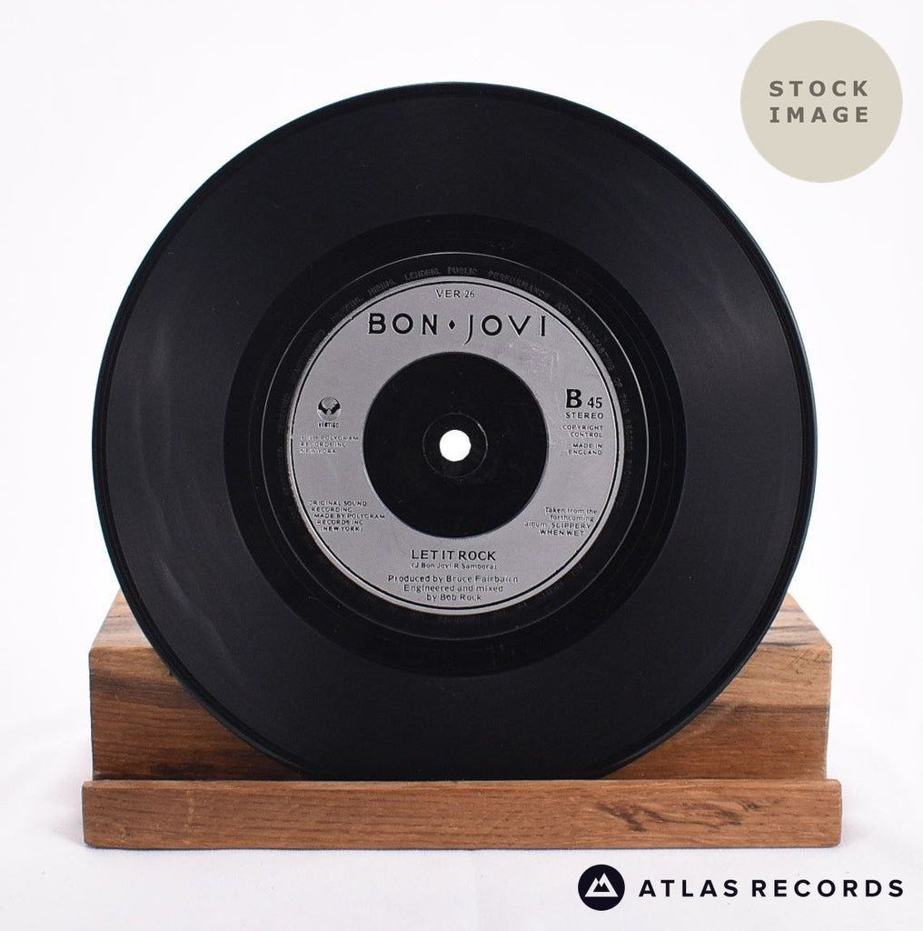Bon Jovi You Give Love A Bad Name Vinyl Record - Record B Side