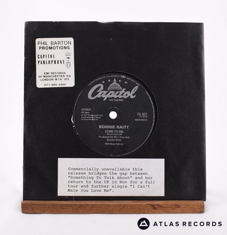 Bonnie Raitt Not The Only One 7" Vinyl Record - In Sleeve