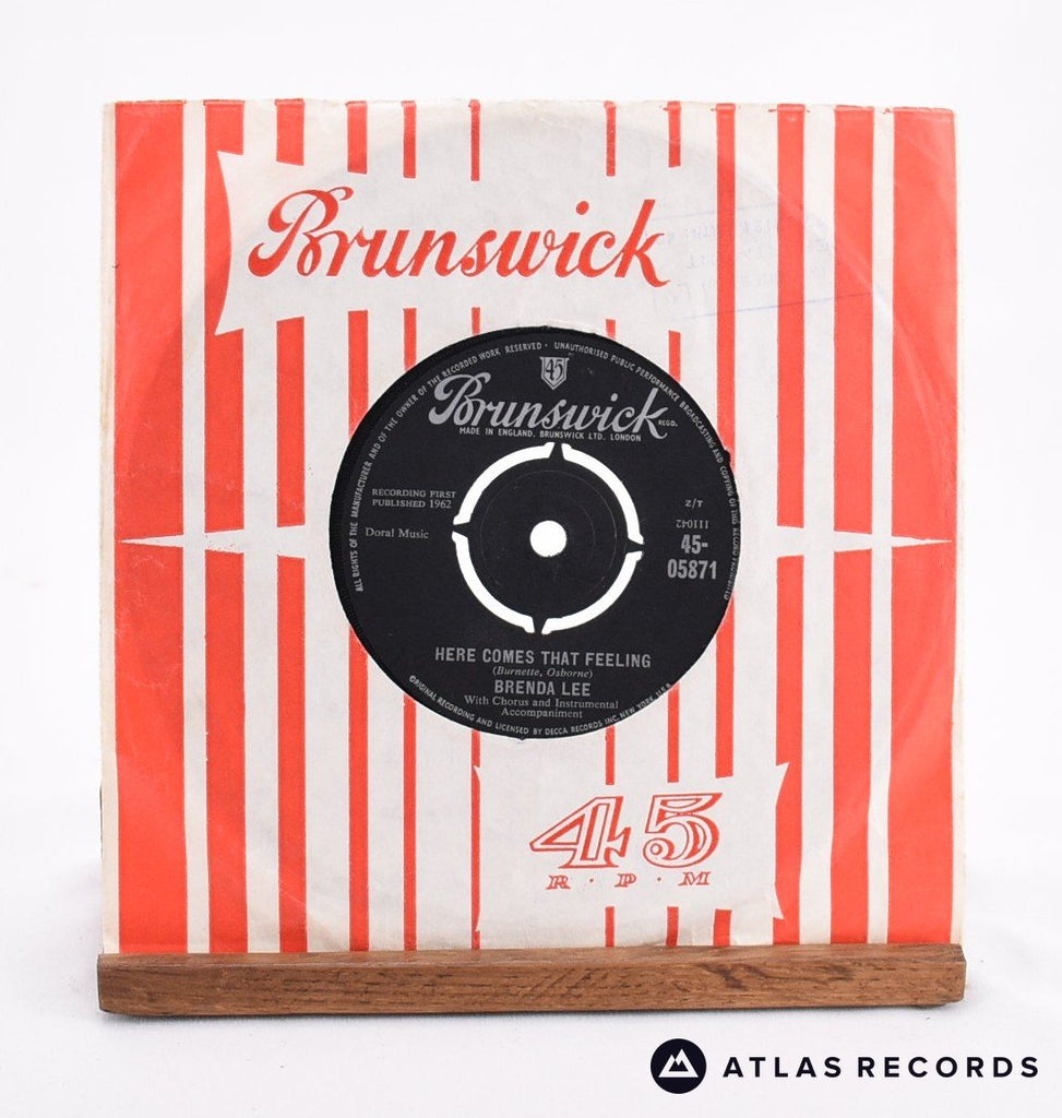 Brenda Lee Here Comes That Feeling 7" Vinyl Record - In Sleeve
