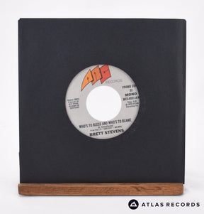 Brett Stevens Who's To Bless And Who's To Blame 7" Vinyl Record - In Sleeve