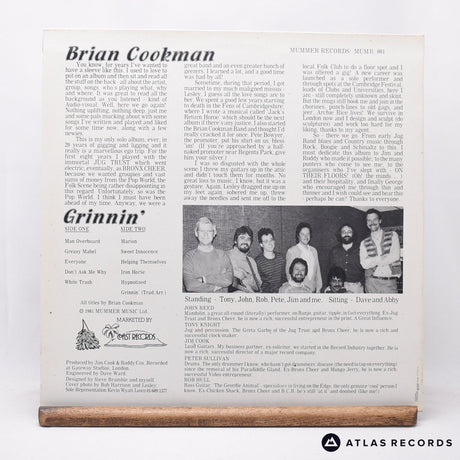 Brian Cookman - Grinnin' - LP Vinyl Record - EX/EX