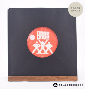 Bros Drop The Boy 7" Vinyl Record - Sleeve & Record Side-By-Side
