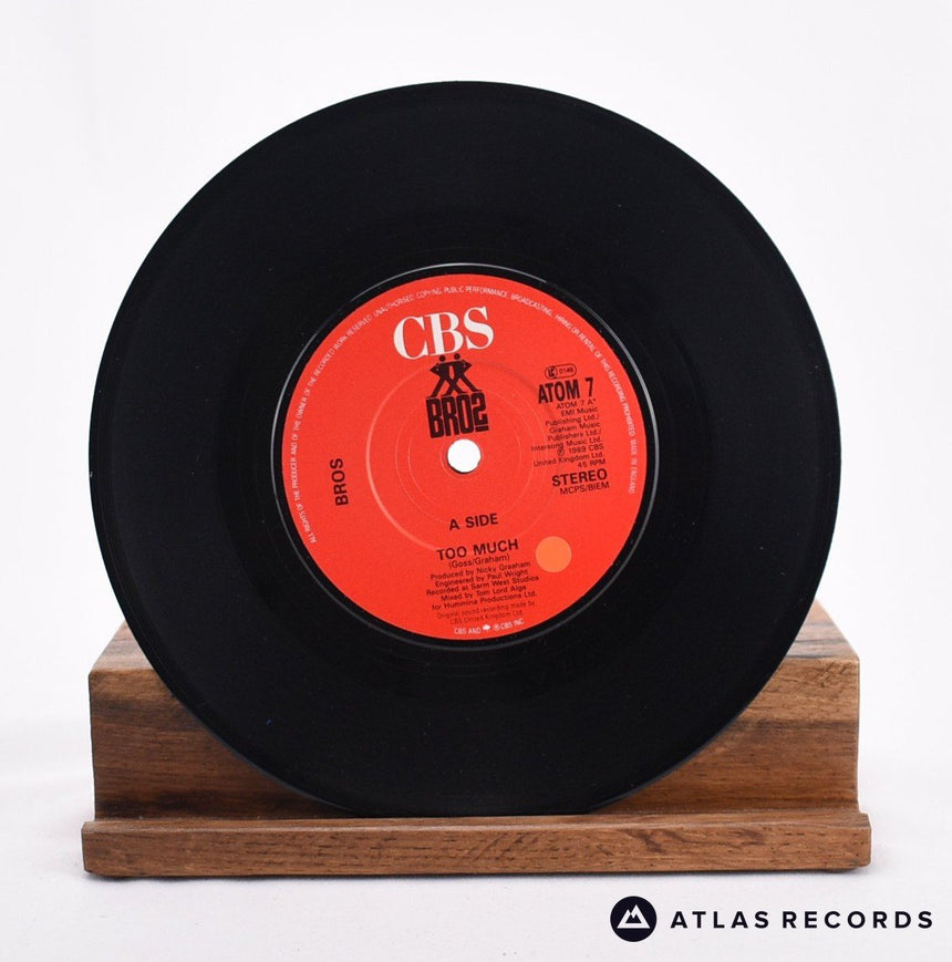 Bros - Too Much - 7" Vinyl Record - EX/NM