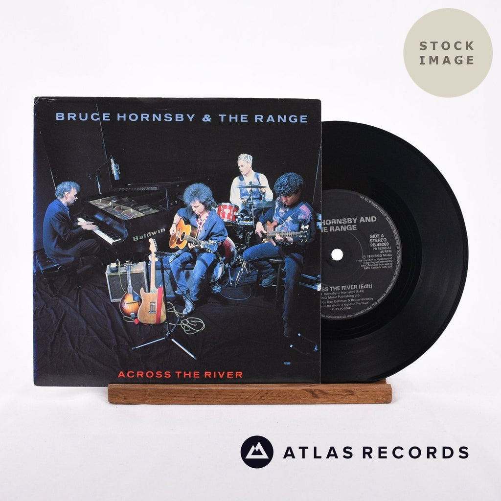 Bruce Hornsby And The Range Across The River Vinyl Record - Sleeve & Record Side-By-Side