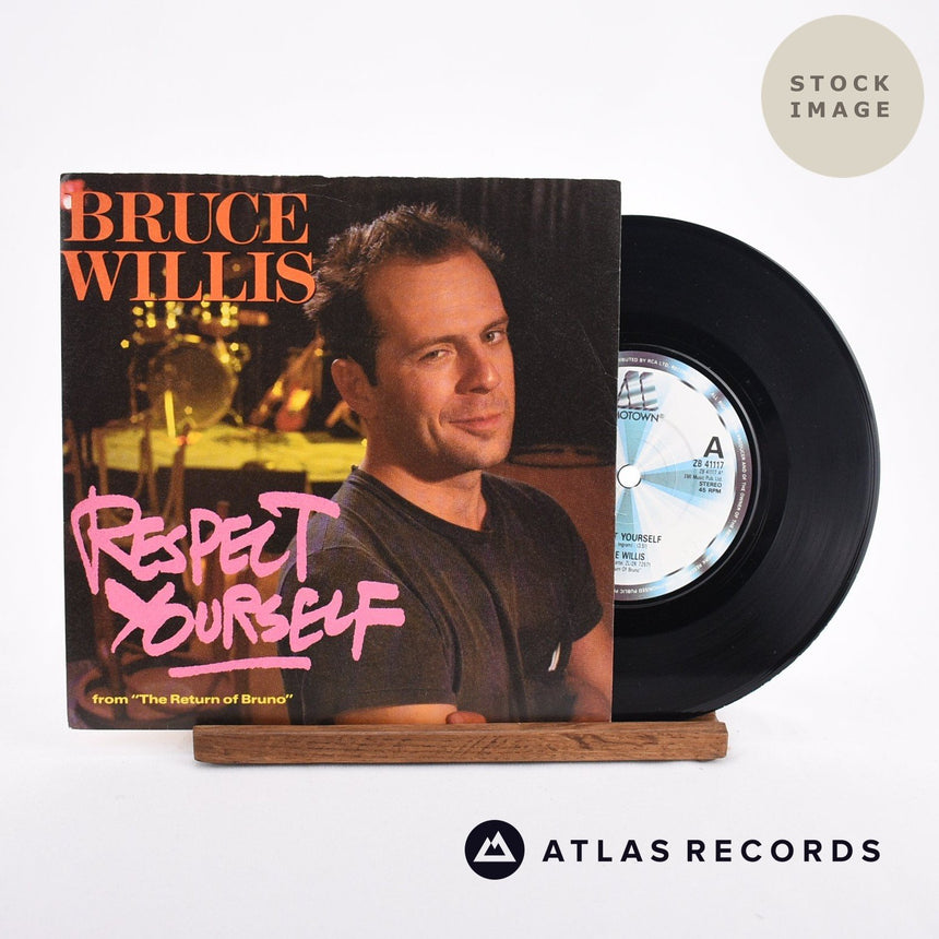 Bruce Willis Respect Yourself Vinyl Record - Sleeve & Record Side-By-Side