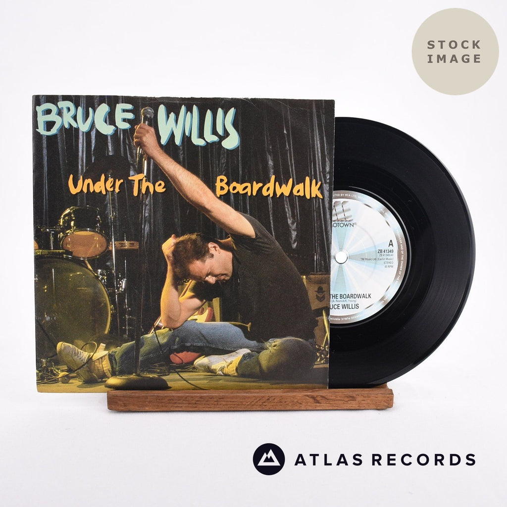 Bruce Willis Under The Boardwalk Vinyl Record - Sleeve & Record Side-By-Side