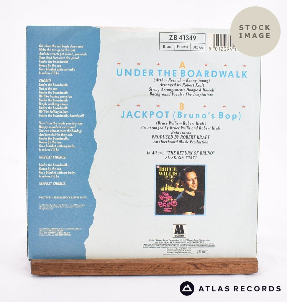 Bruce Willis Under The Boardwalk Vinyl Record - Reverse Of Sleeve