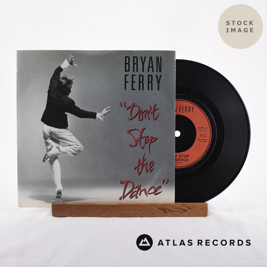 Bryan Ferry Don't Stop The Dance Vinyl Record - Sleeve & Record Side-By-Side