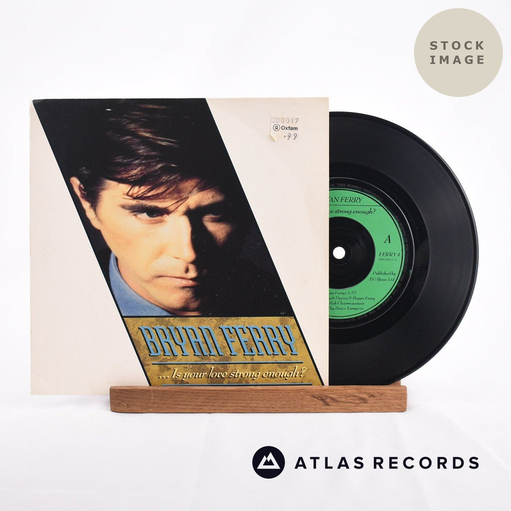 Bryan Ferry ...Is Your Love Strong Enough? 1987 Vinyl Record - Sleeve & Record Side-By-Side