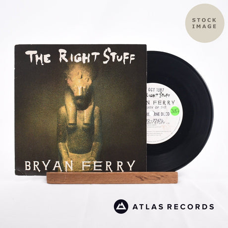 Bryan Ferry The Right Stuff Vinyl Record - Sleeve & Record Side-By-Side