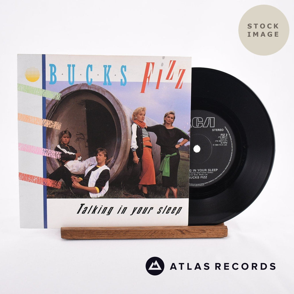 Bucks Fizz Talking In Your Sleep Vinyl Record - Sleeve & Record Side-By-Side