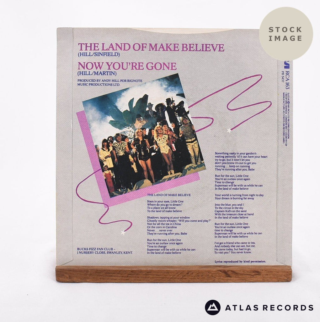 Bucks Fizz The Land Of Make Believe Vinyl Record - Reverse Of Sleeve
