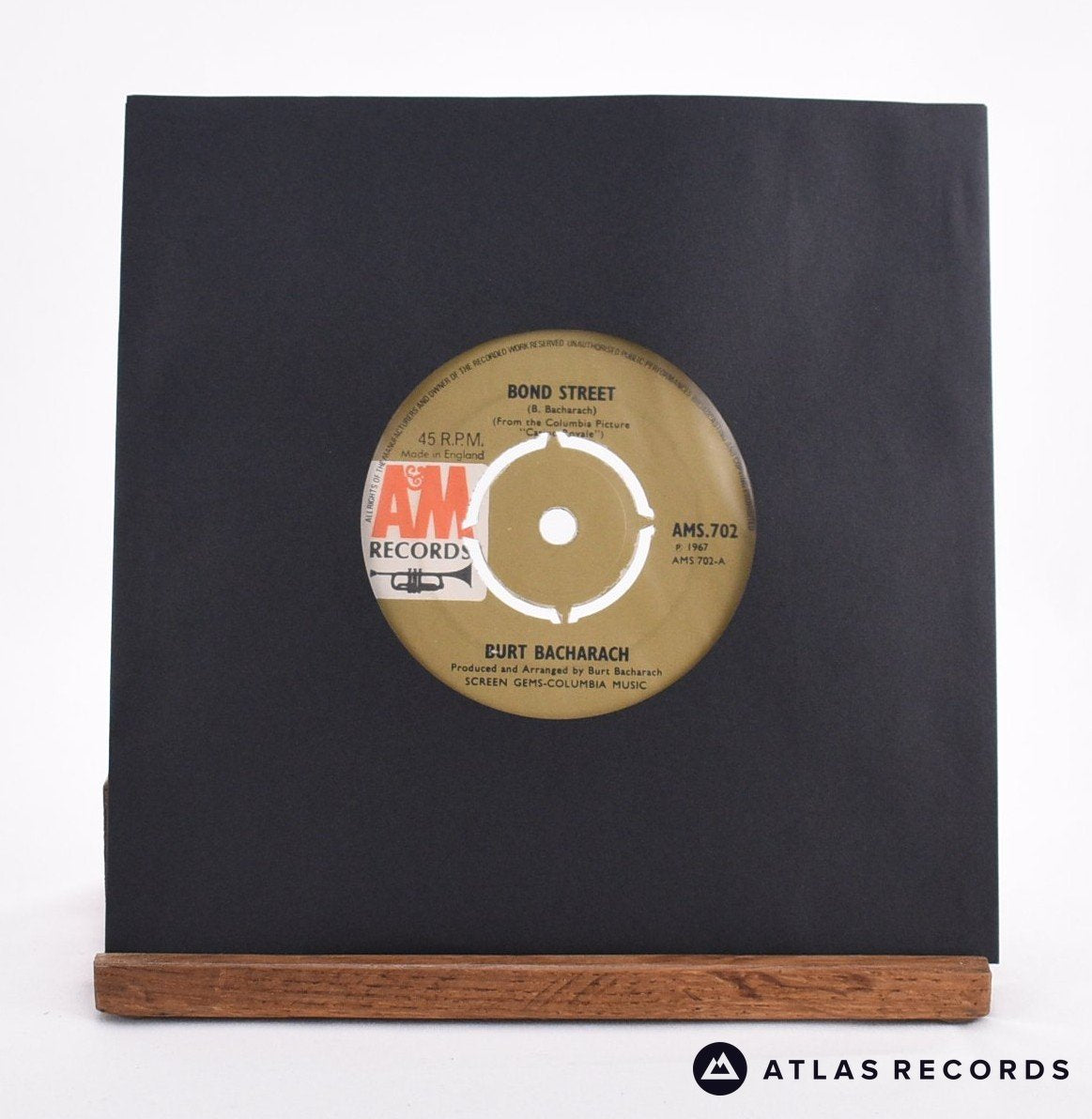Burt Bacharach Bond Street 7" Vinyl Record - In Sleeve