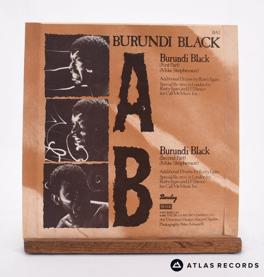 Burundi Black - Burundi Black - 7" Vinyl Record - EX/EX