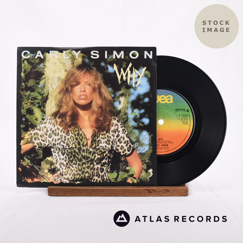 Carly Simon Why Vinyl Record - Sleeve & Record Side-By-Side