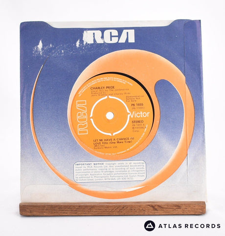 Charley Pride - You're My Jamaica / Let Me Have A Chance To Love You (One More Time) - 7" Vinyl Record - VG+/VG+