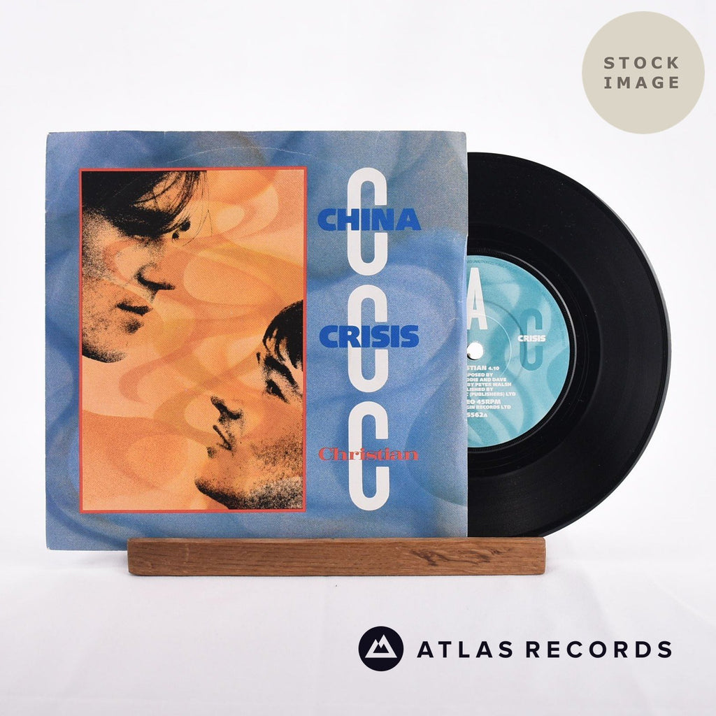 China Crisis Christian Vinyl Record - Sleeve & Record Side-By-Side