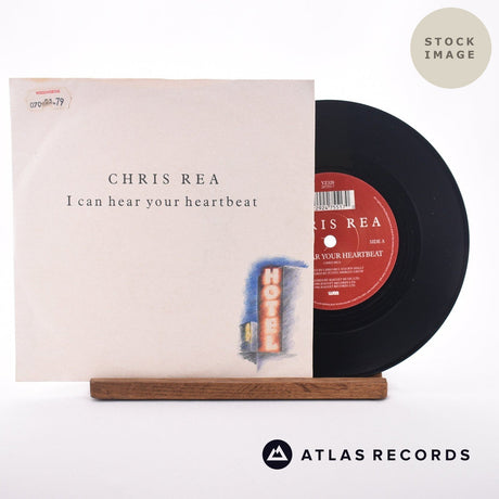 Chris Rea I Can Hear Your Heartbeat 7" Vinyl Record - Sleeve & Record Side-By-Side