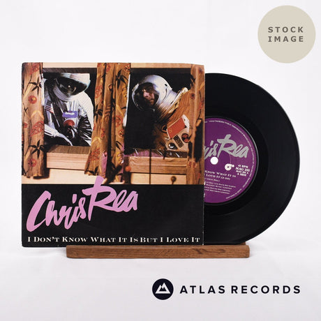 Chris Rea I Don't Know What It Is But I Love It Vinyl Record - Sleeve & Record Side-By-Side