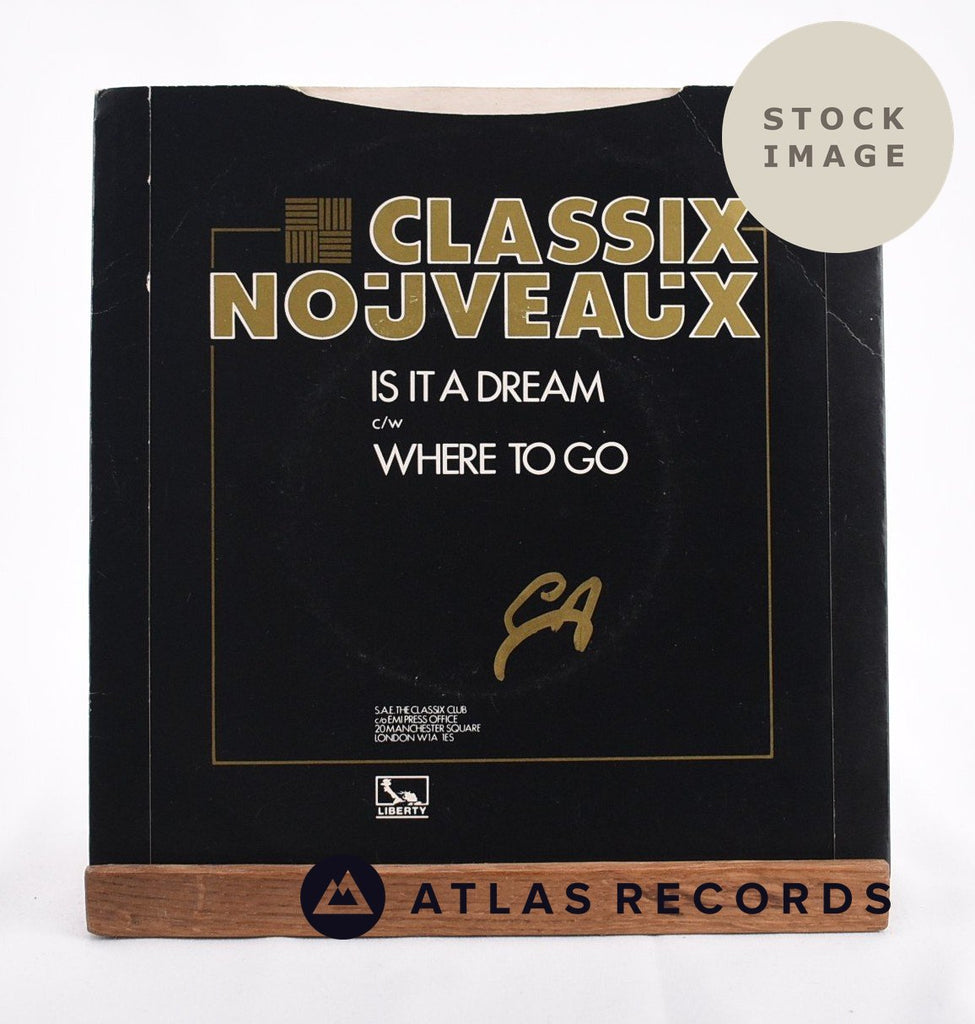 Classix Nouveaux Is It A Dream Vinyl Record - Reverse Of Sleeve