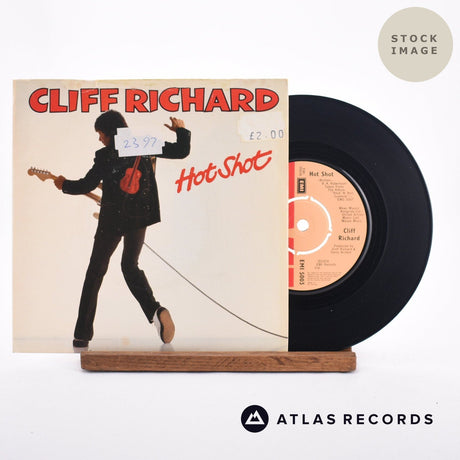 Cliff Richard Hot Shot 7" Vinyl Record - Sleeve & Record Side-By-Side