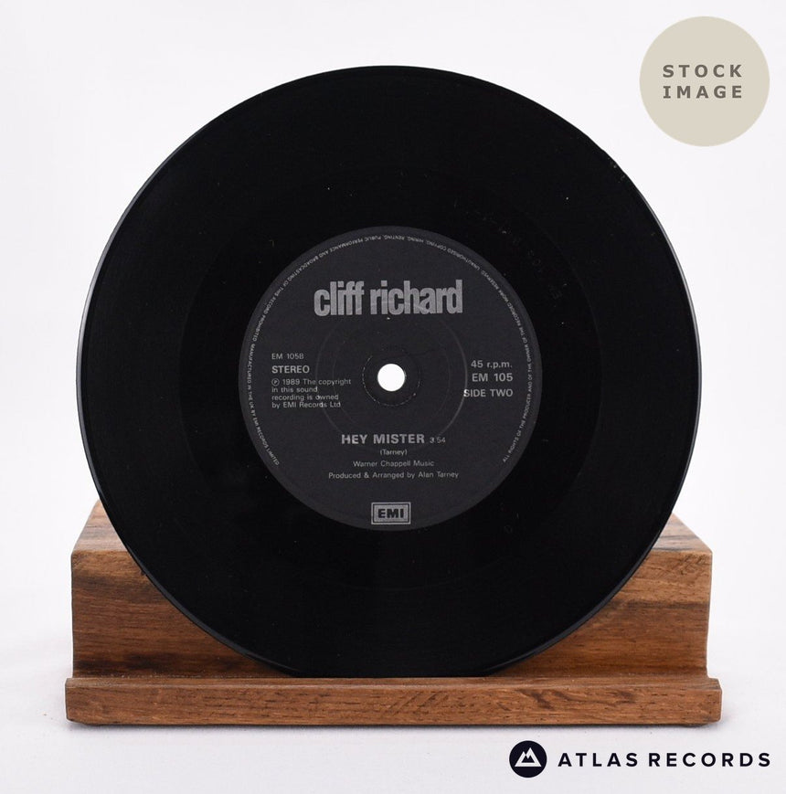 Cliff Richard Lean On You Vinyl Record - Record B Side