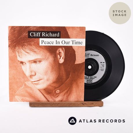 Cliff Richard Peace In Our Time Vinyl Record - Sleeve & Record Side-By-Side