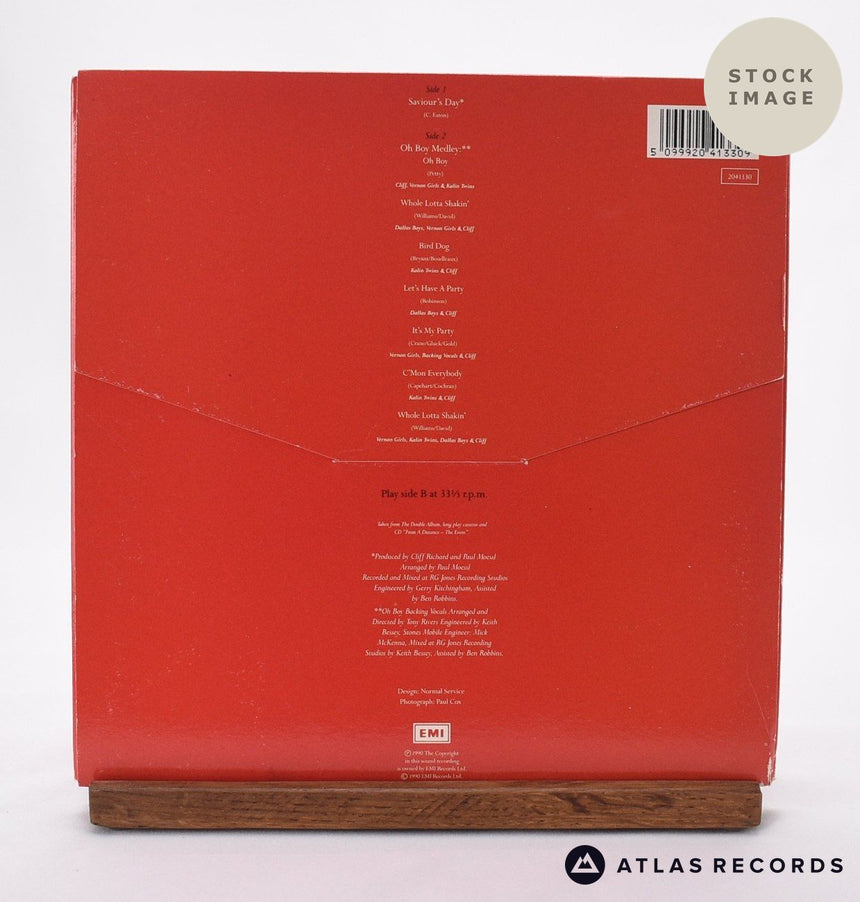 Cliff Richard Saviour's Day Vinyl Record - Reverse Of Sleeve