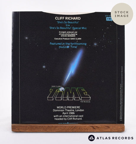 Cliff Richard She's So Beautiful Vinyl Record - Reverse Of Sleeve