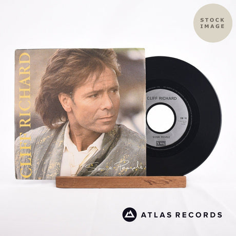 Cliff Richard Some People Vinyl Record - Sleeve & Record Side-By-Side