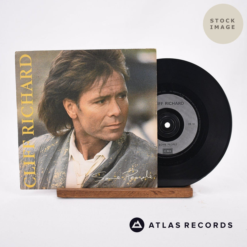 Cliff Richard Some People Vinyl Record - Sleeve & Record Side-By-Side