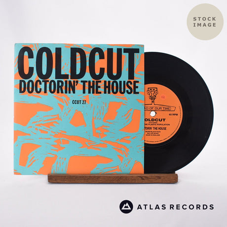 Coldcut Doctorin' The House Vinyl Record - Sleeve & Record Side-By-Side